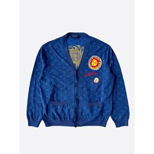Louis Vuitton Yayoi Kusama Blue Monogram Cardigan